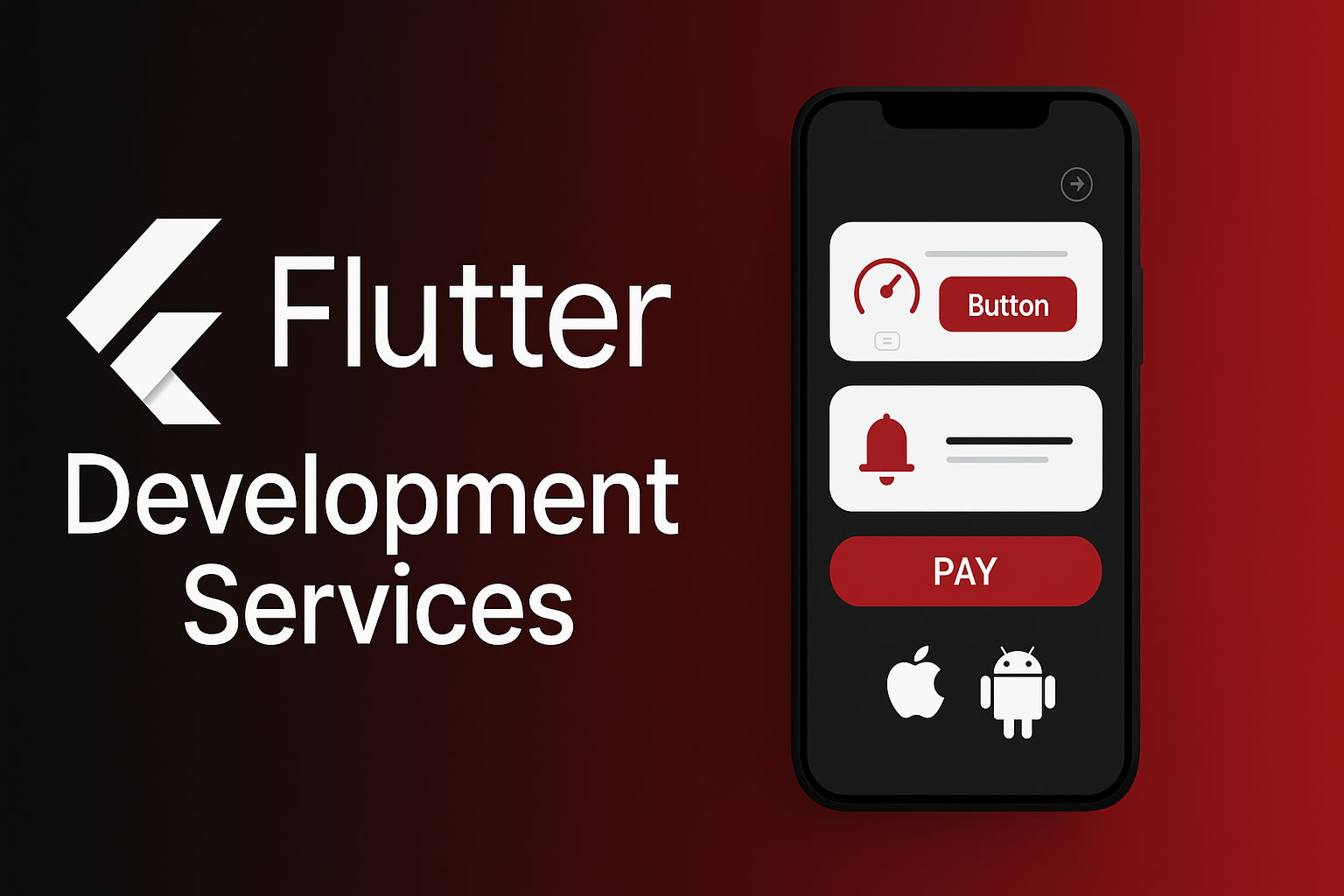 Flutter app screens mockup