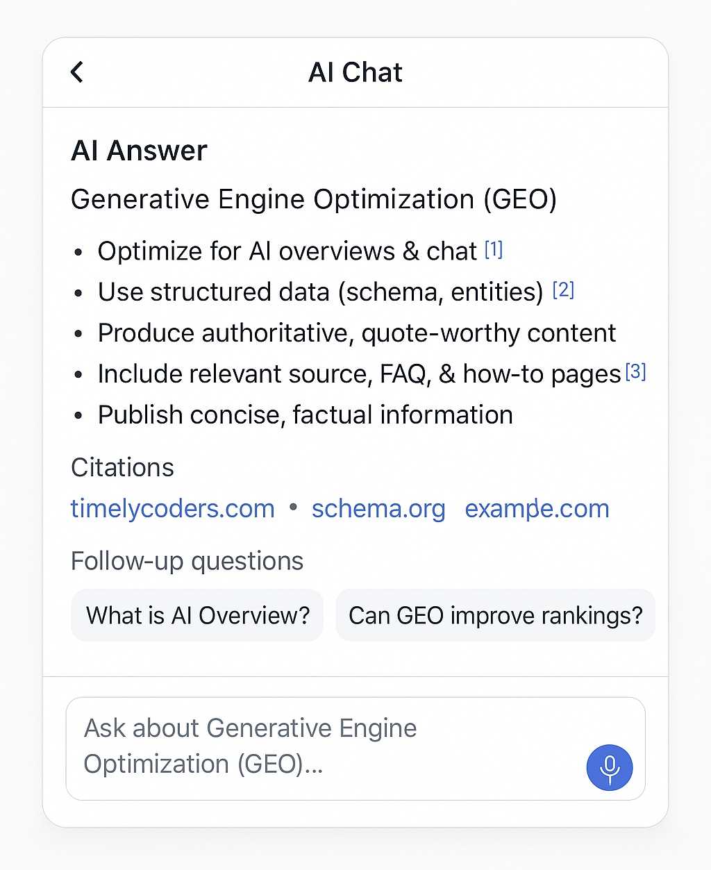 Answer engine optimization